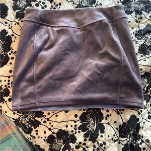 Scuba High Rise Mini Skirt Velvet